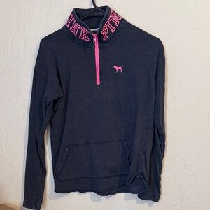 Victoria's Secret Long Sleeve Top - Black and Pink